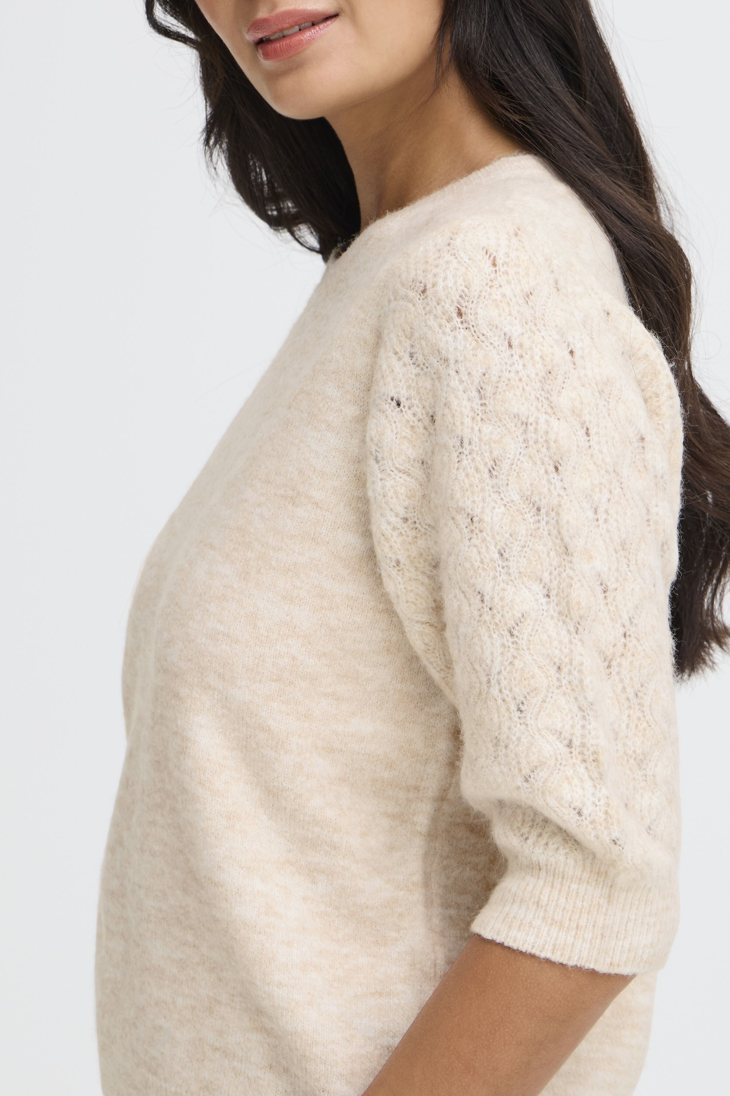 Elbow Sleeve Knit Sweater