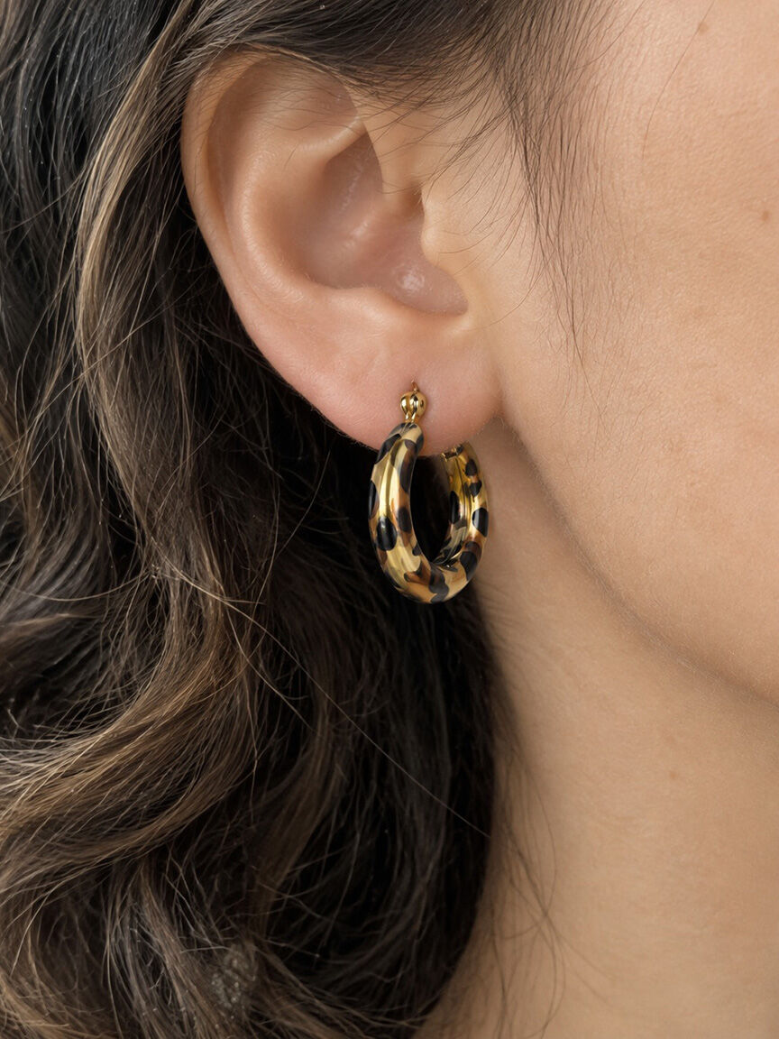 Leopard Print Earrings