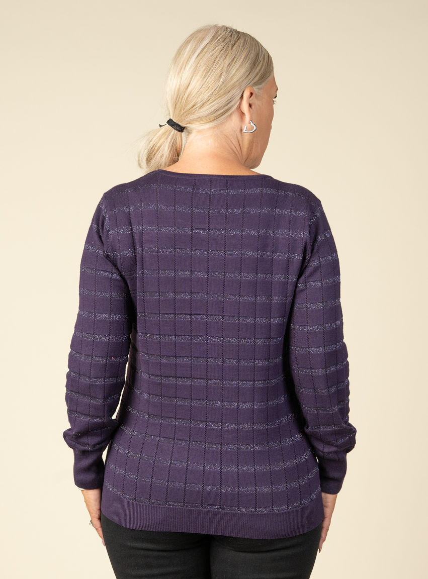 Long Sleeve Lurex Sweater