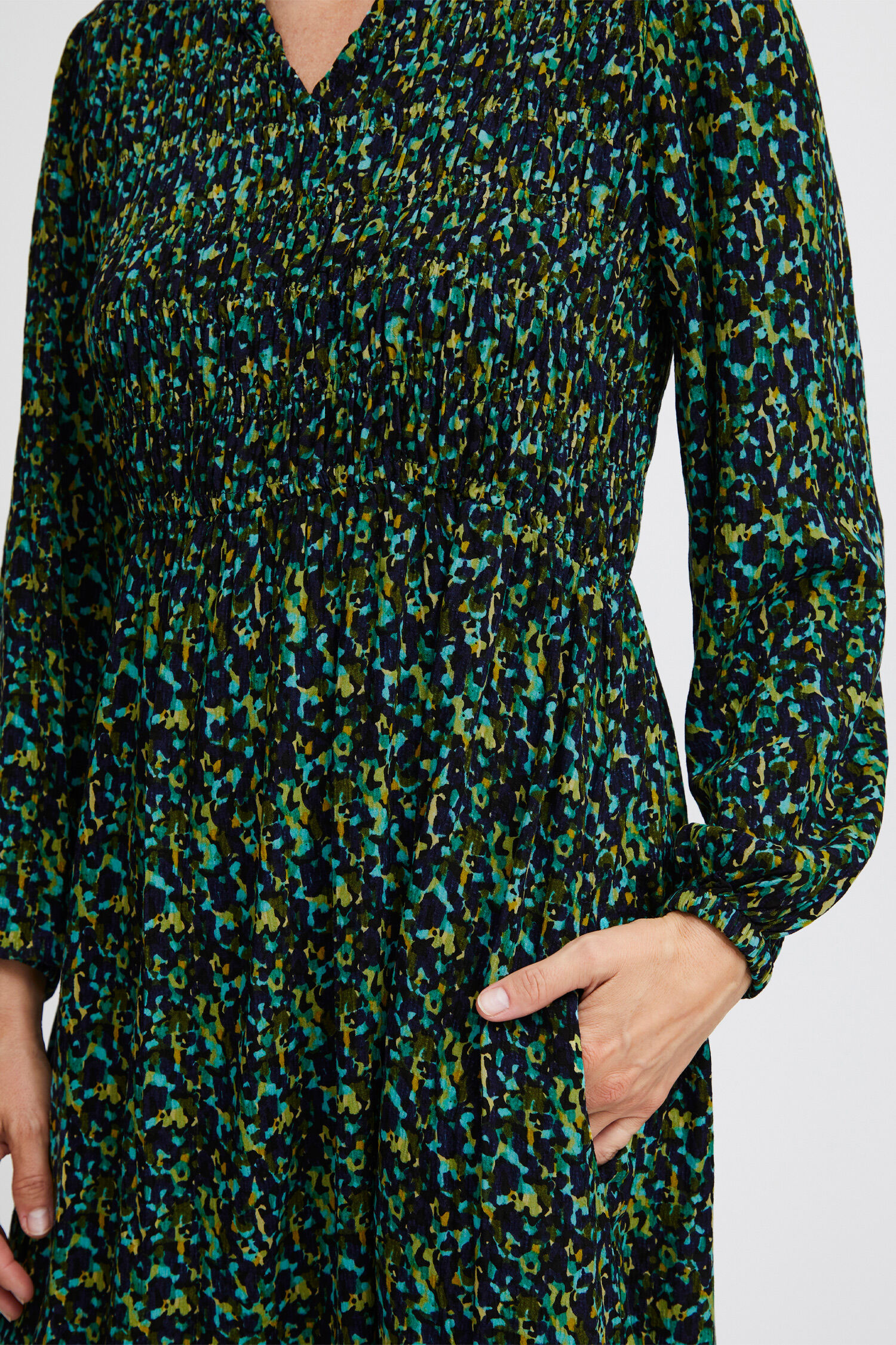 Ballon Sleeve Maxi Dress Image 3