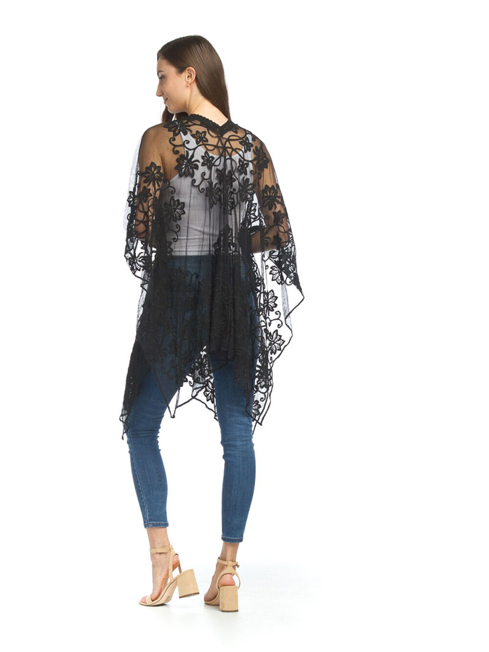 Embroidered Floral Shawl Image 2