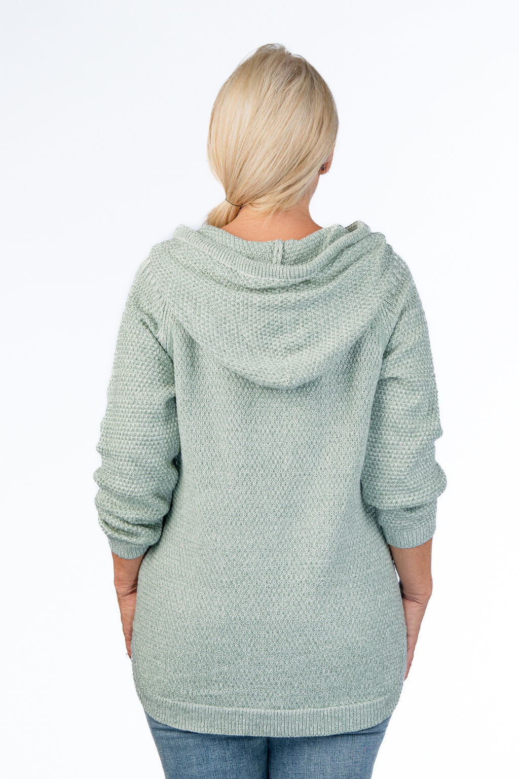 Cable-Knit Hoodie Sweater Image 2
