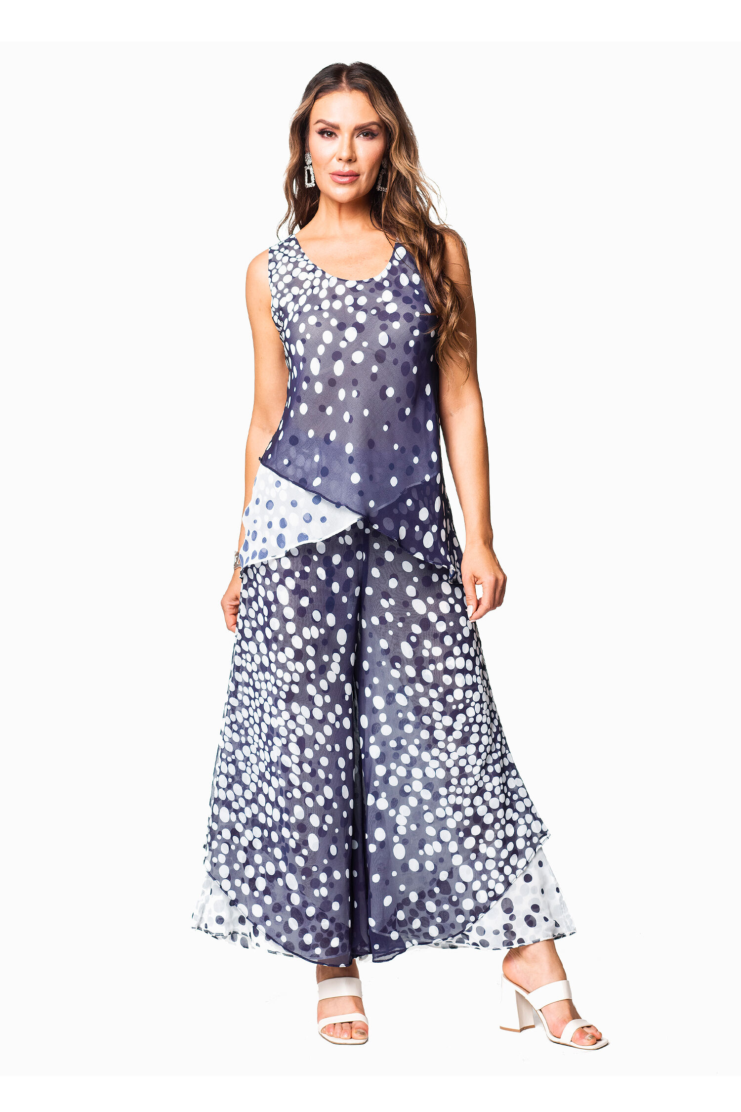 Reversible Sleeveless Polka Dot Top Image 1