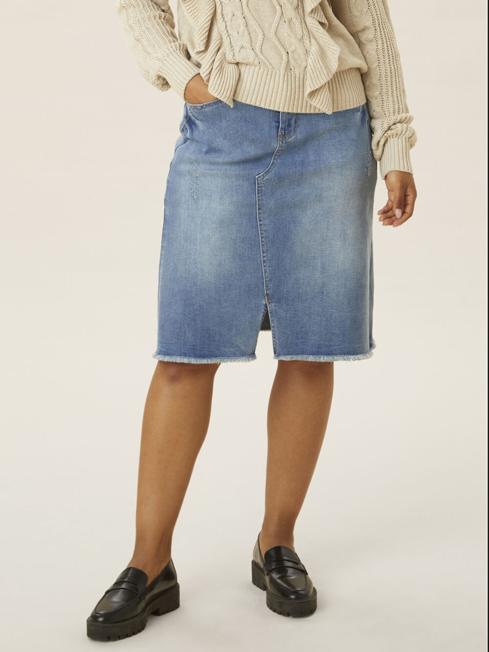 Denim Skirt Image 2