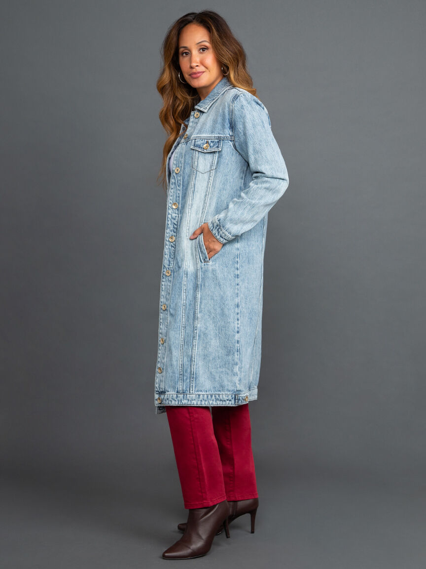 Denim Trench Jacket