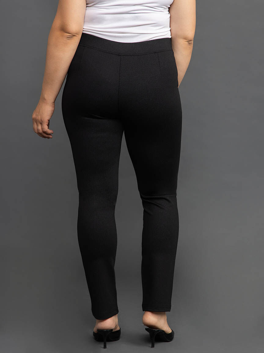 Pull On Slim Cut Pants Image 4