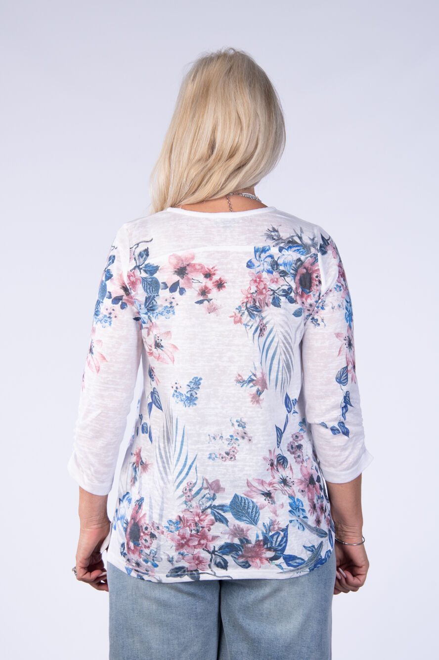 Blue Bloom Henley Image 2