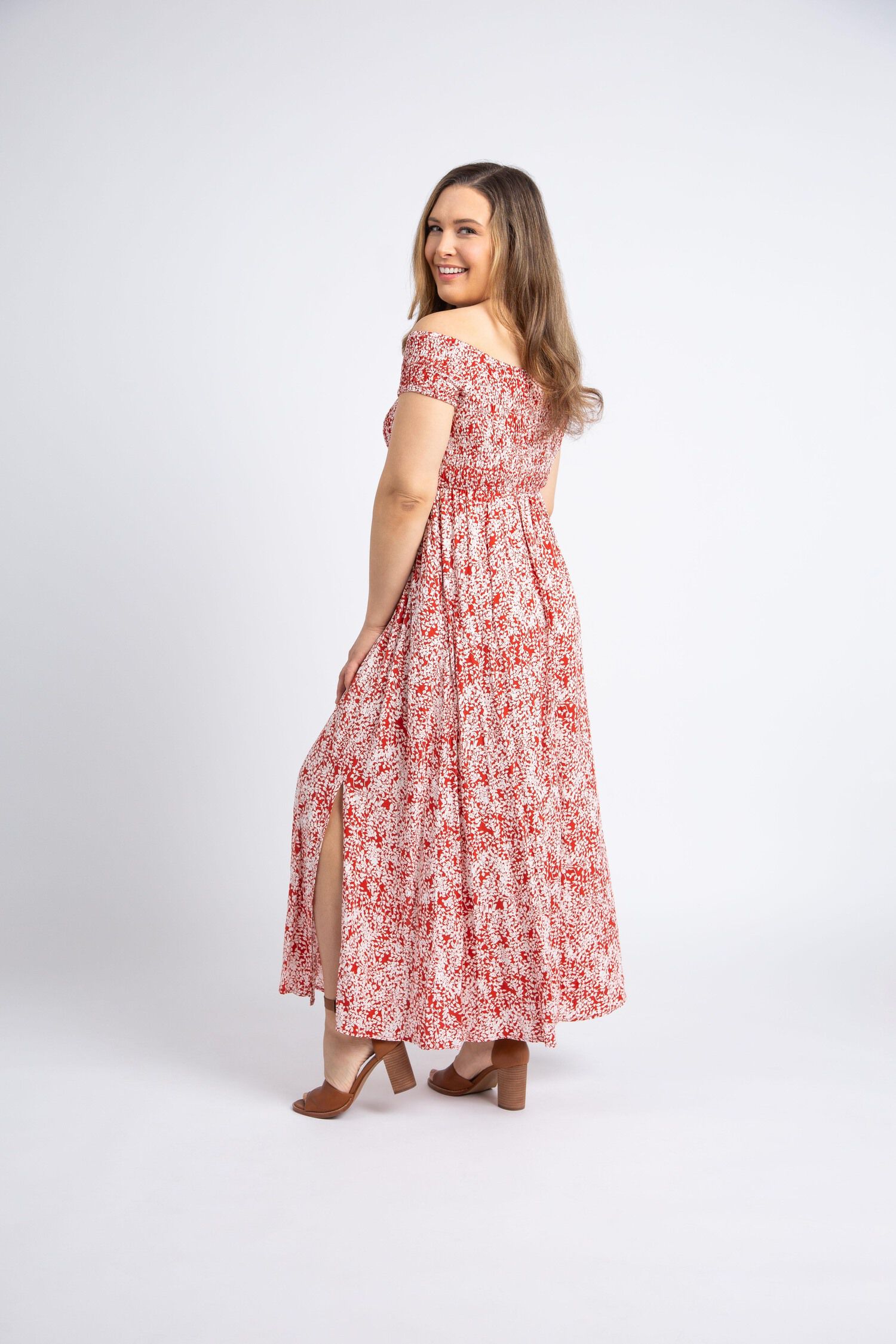 Smocked Bodice Maxi Dress Image 4
