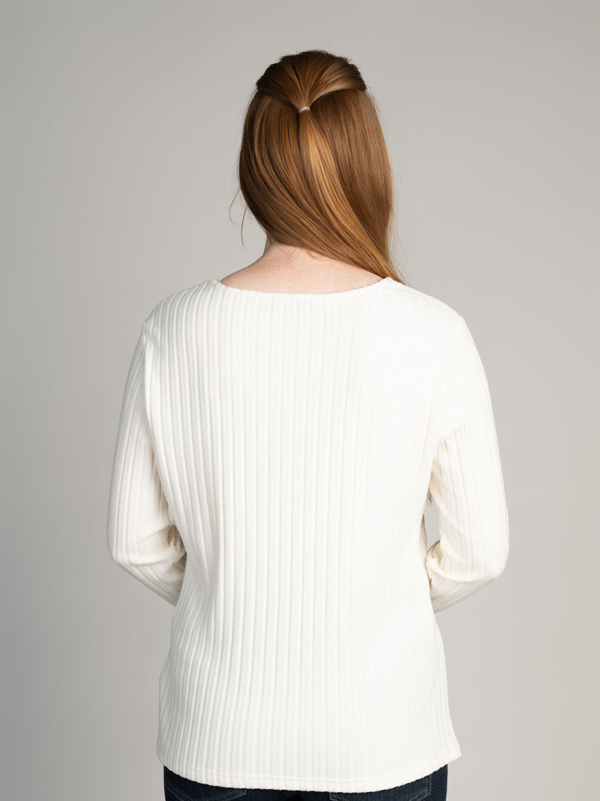Long Sleeve Ribbed Top
