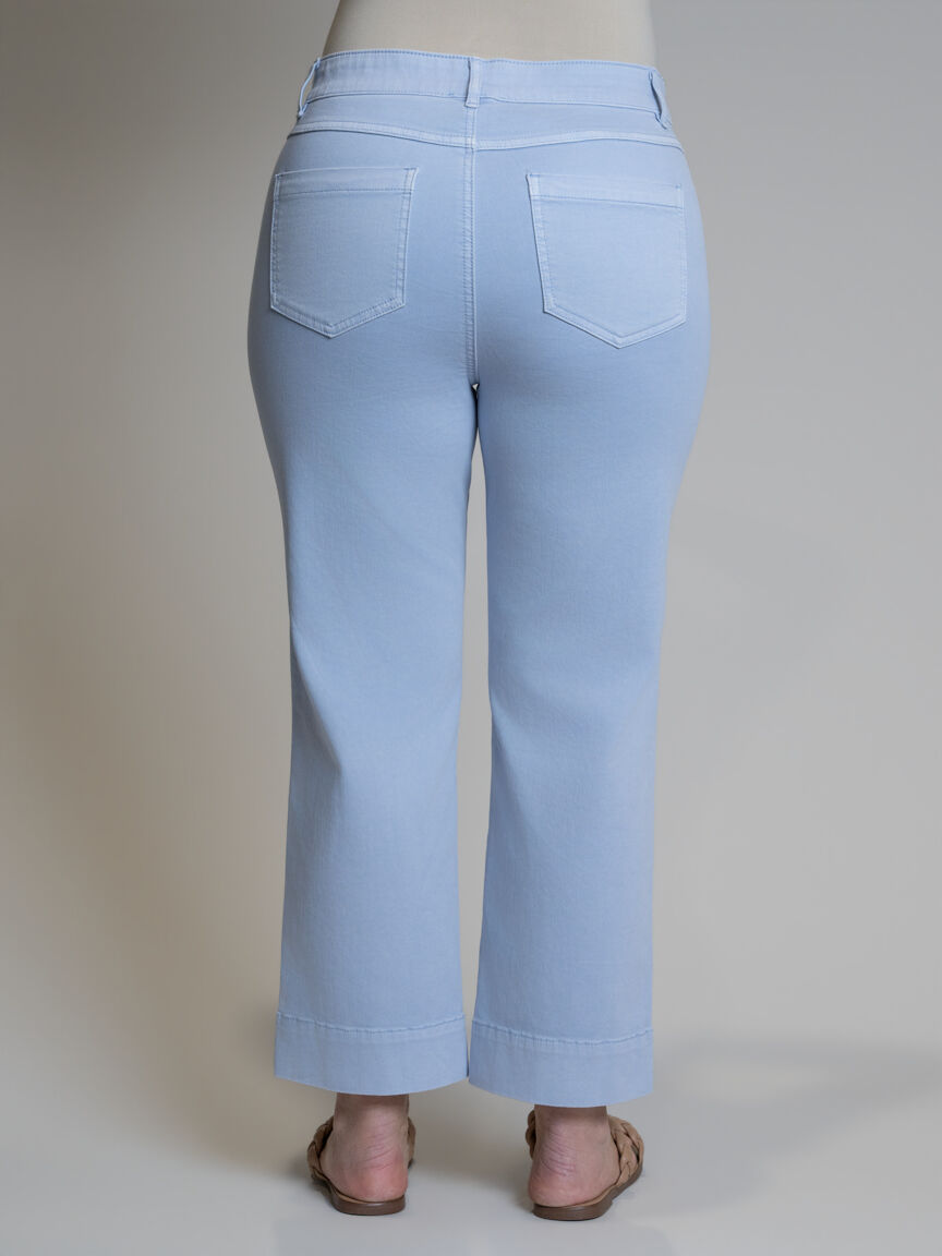 Pull-On Denim Capri