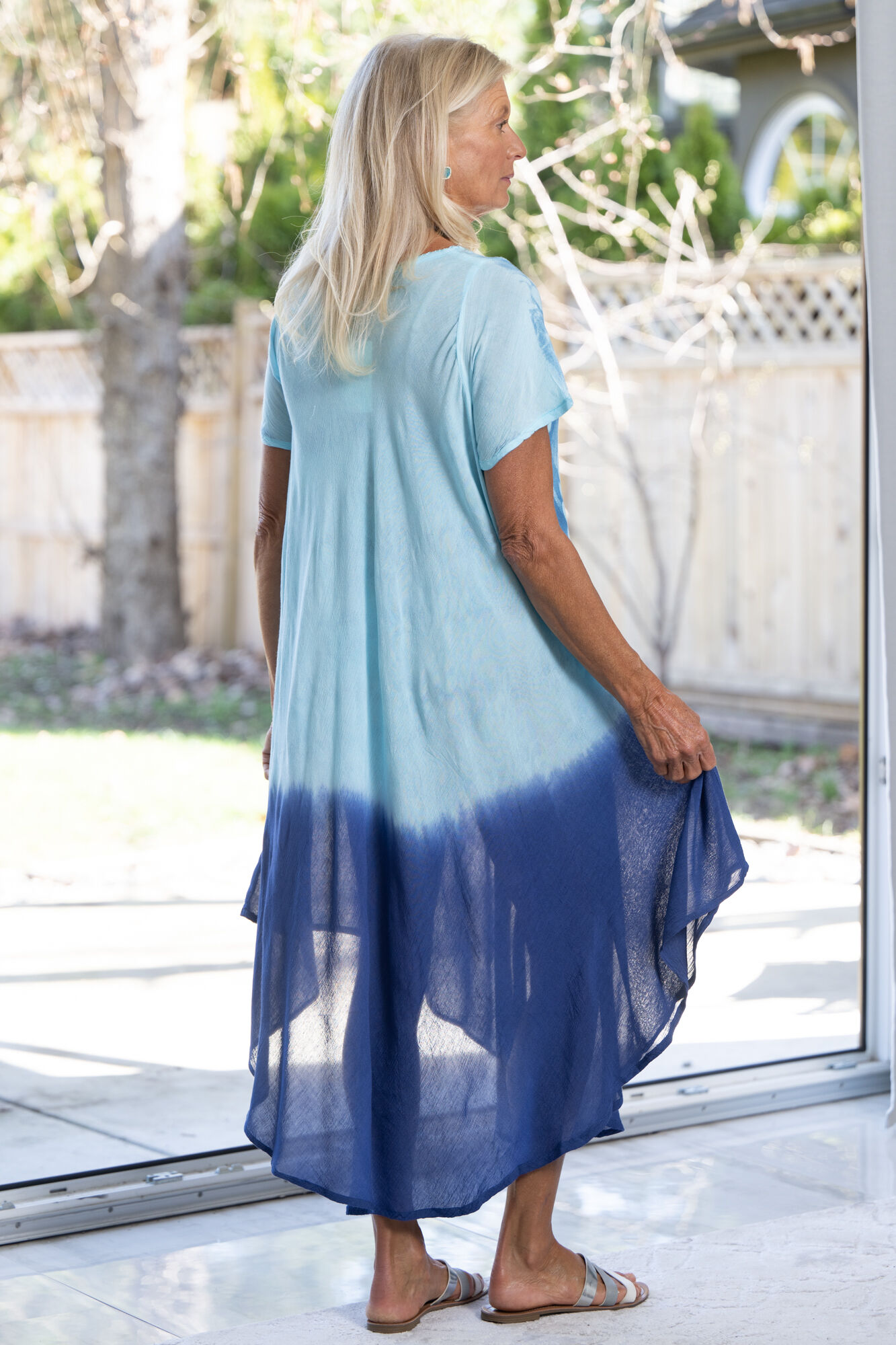 Bright TieDye Hippie Dress Image 2