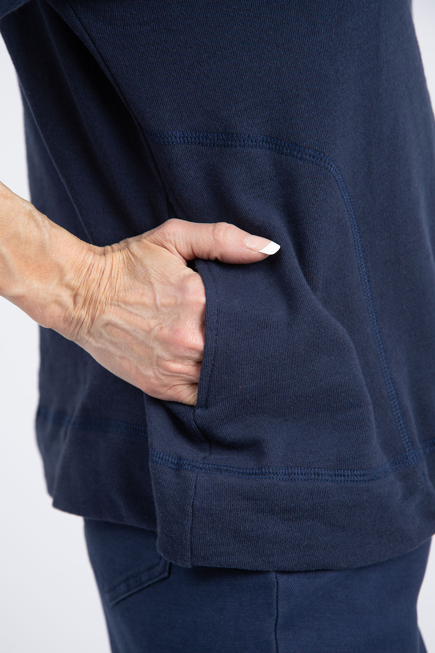 French Terry Short Sleeve Sweater Image 5