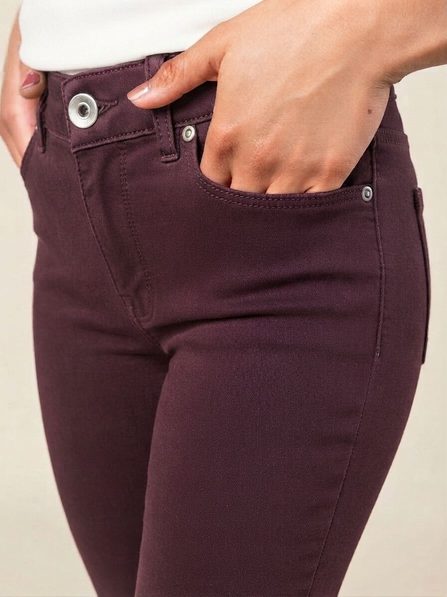 Petite 5 Pocket Colored Jeans 