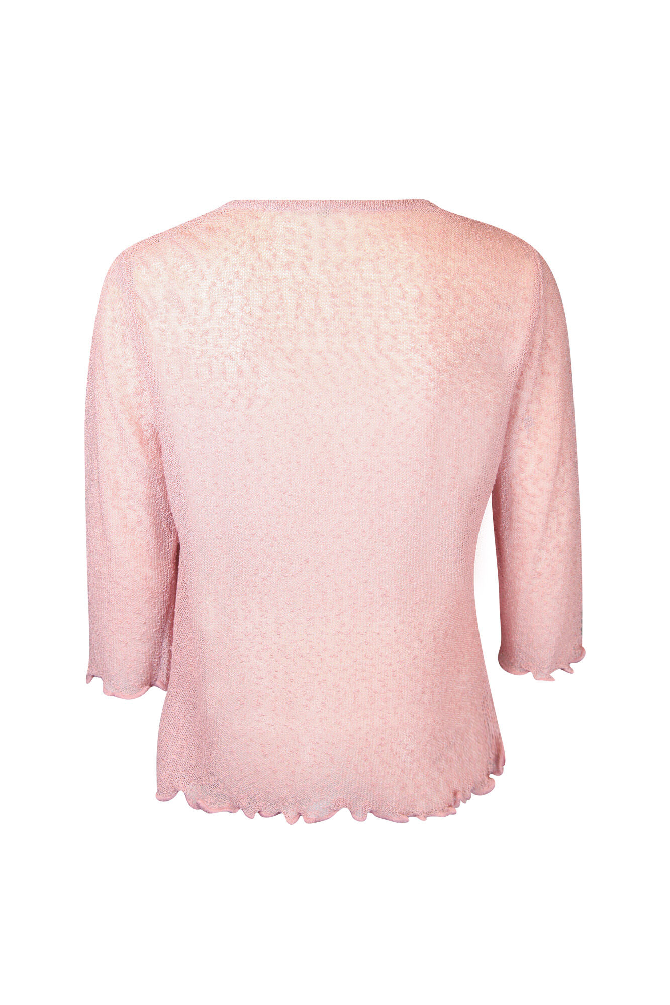 Cropped Mesh Cardigan