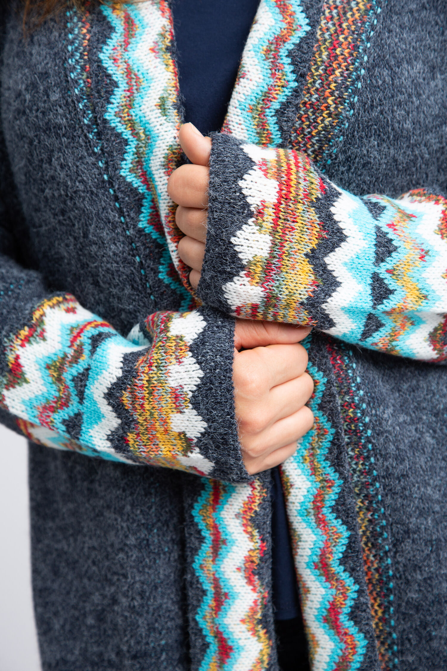 Global Knit Fringe Cardigan Image 5