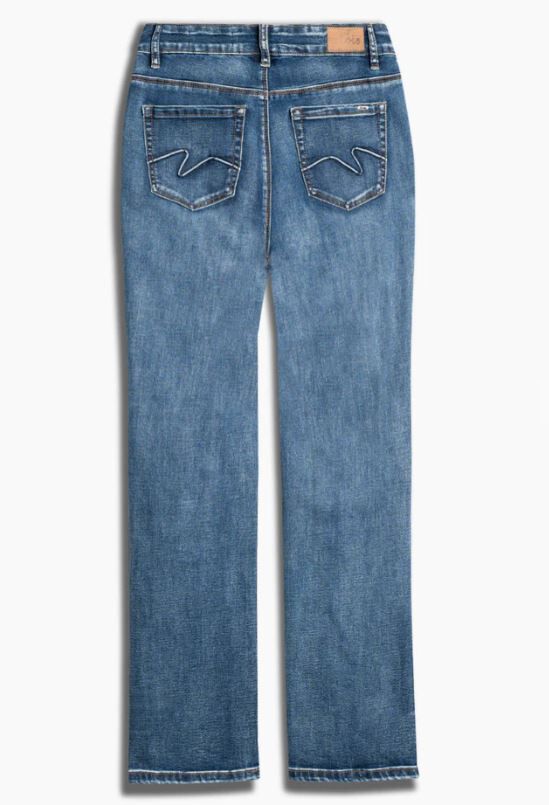 High-Waist True Blue Wide-Leg Four Pocket Denim  Image 5