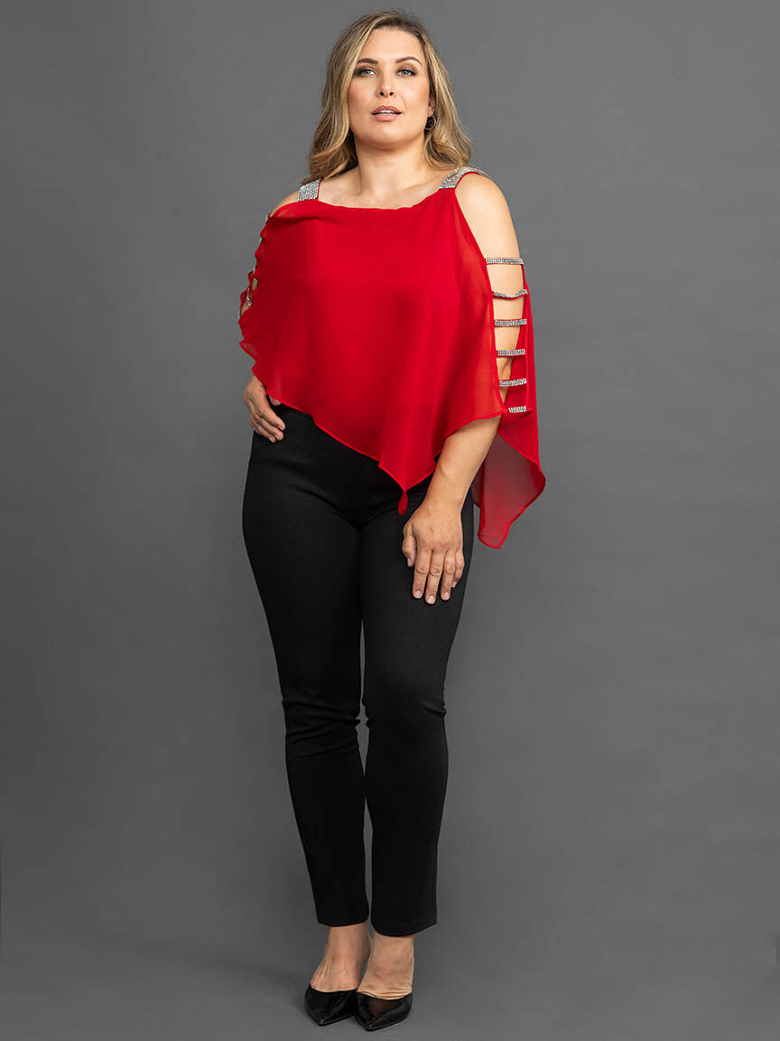 Sleeveless Blouse Jewel Strap Blouse Image 1