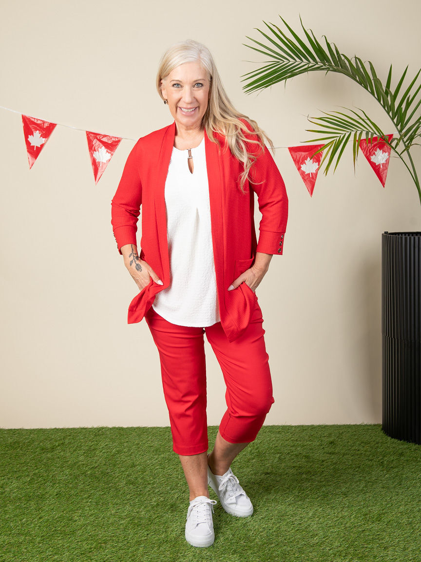 Lightweight Open-Front Cardigan  Image 2