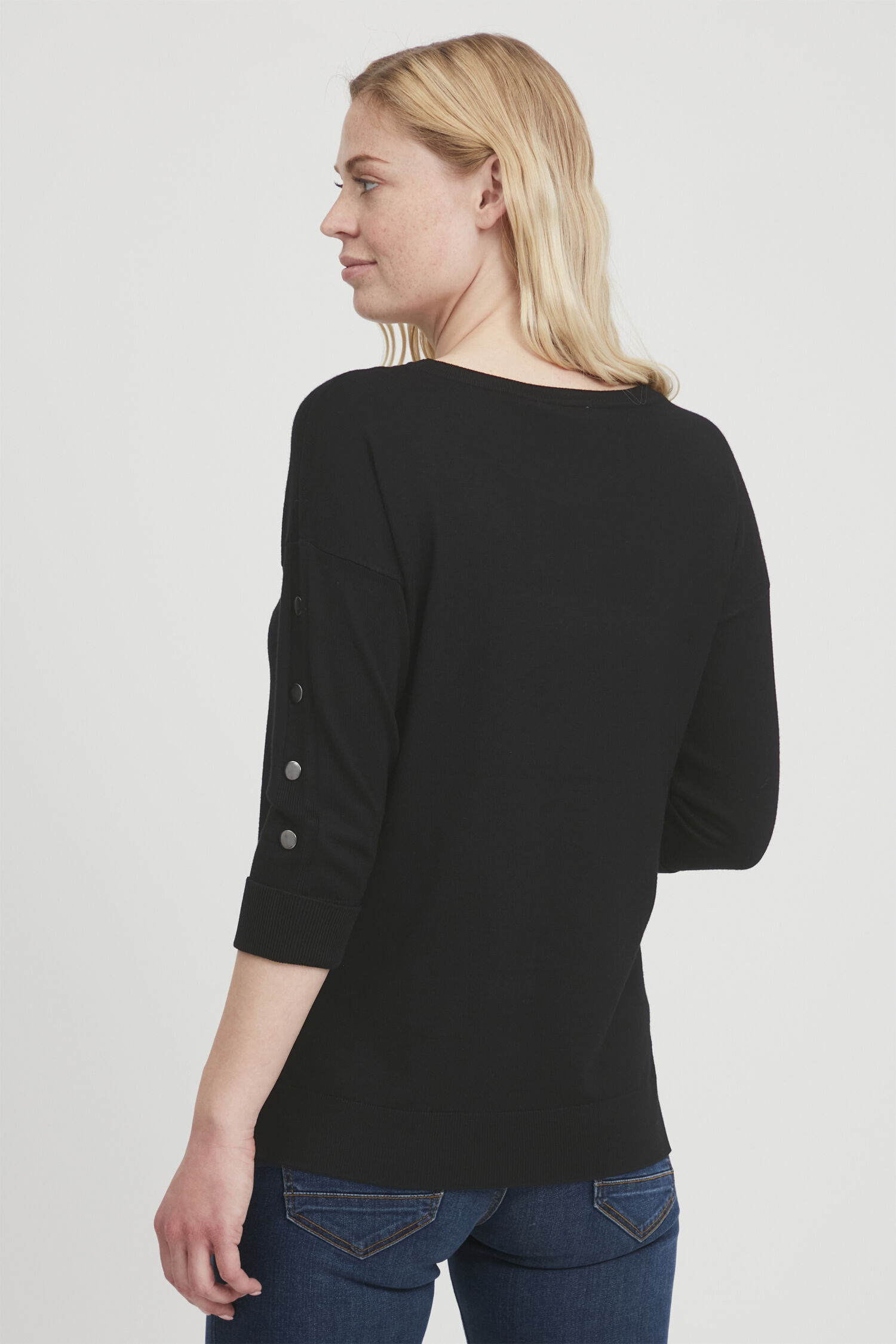 &frac34; Sleeve Knit Pullover  Image 2