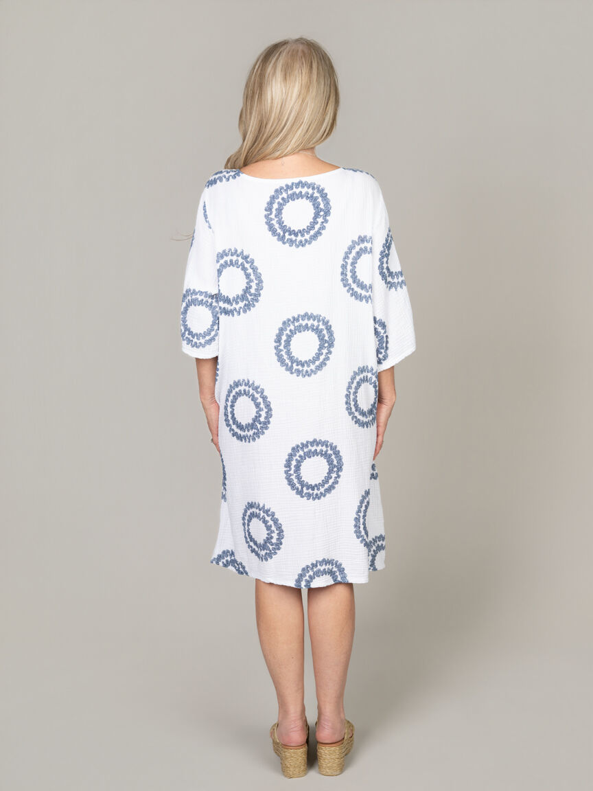 3/4 Sleeve Tunic Dress