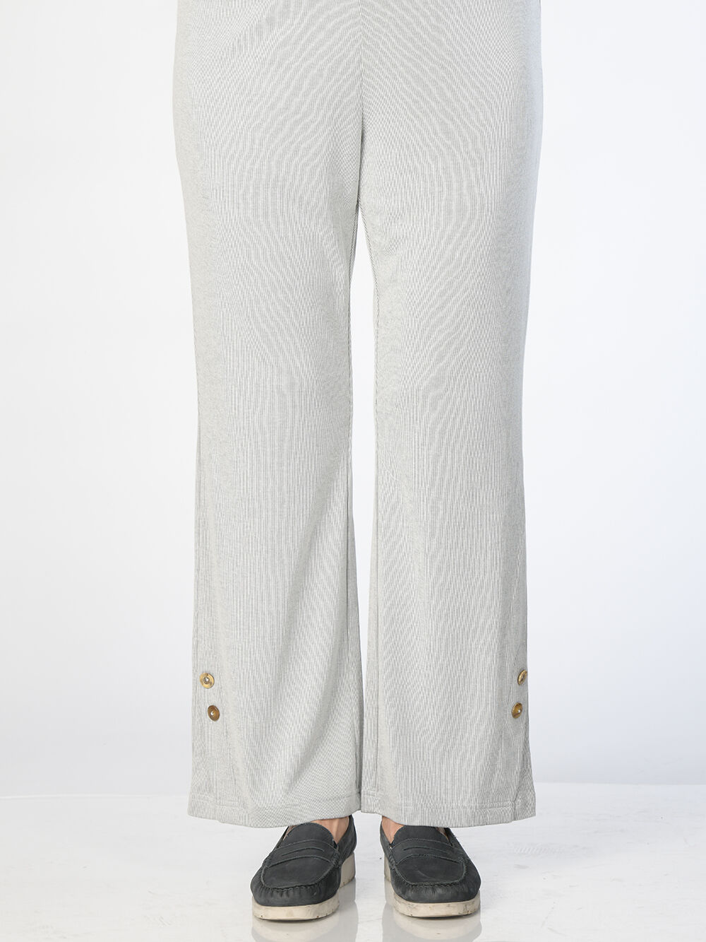 Beaming Button Flare Pants Image 1