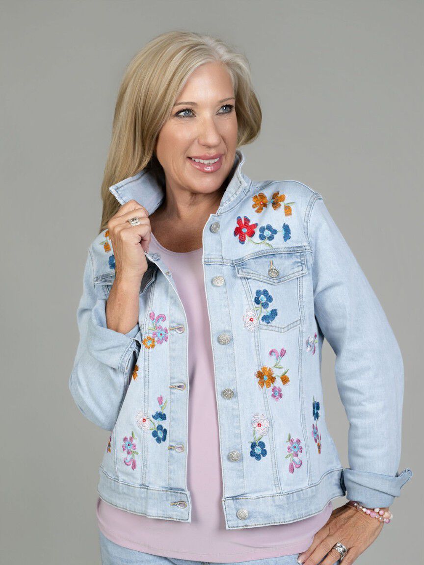 Embroidered Denim Jacket