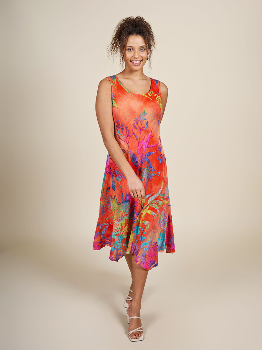 Colourful Sleeveless Maxi Dress  Image 1