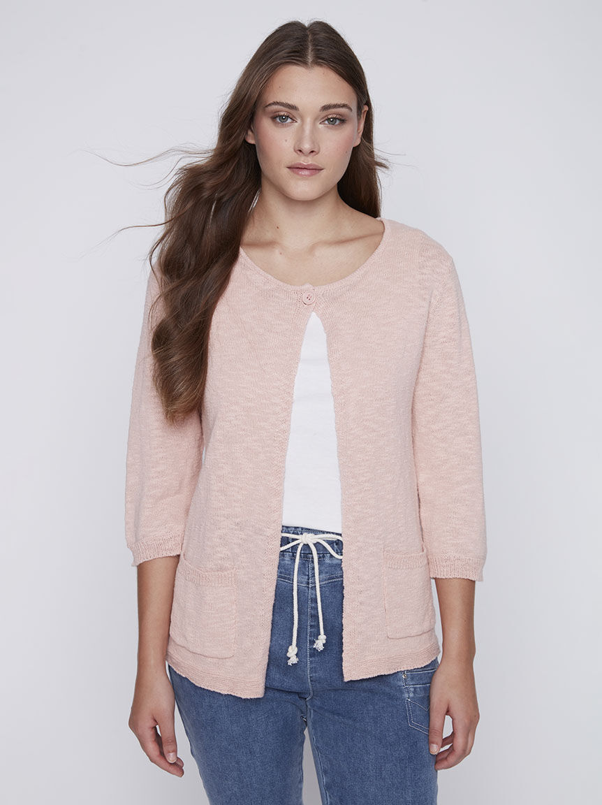 Single Button Knit Cardigan Image 2