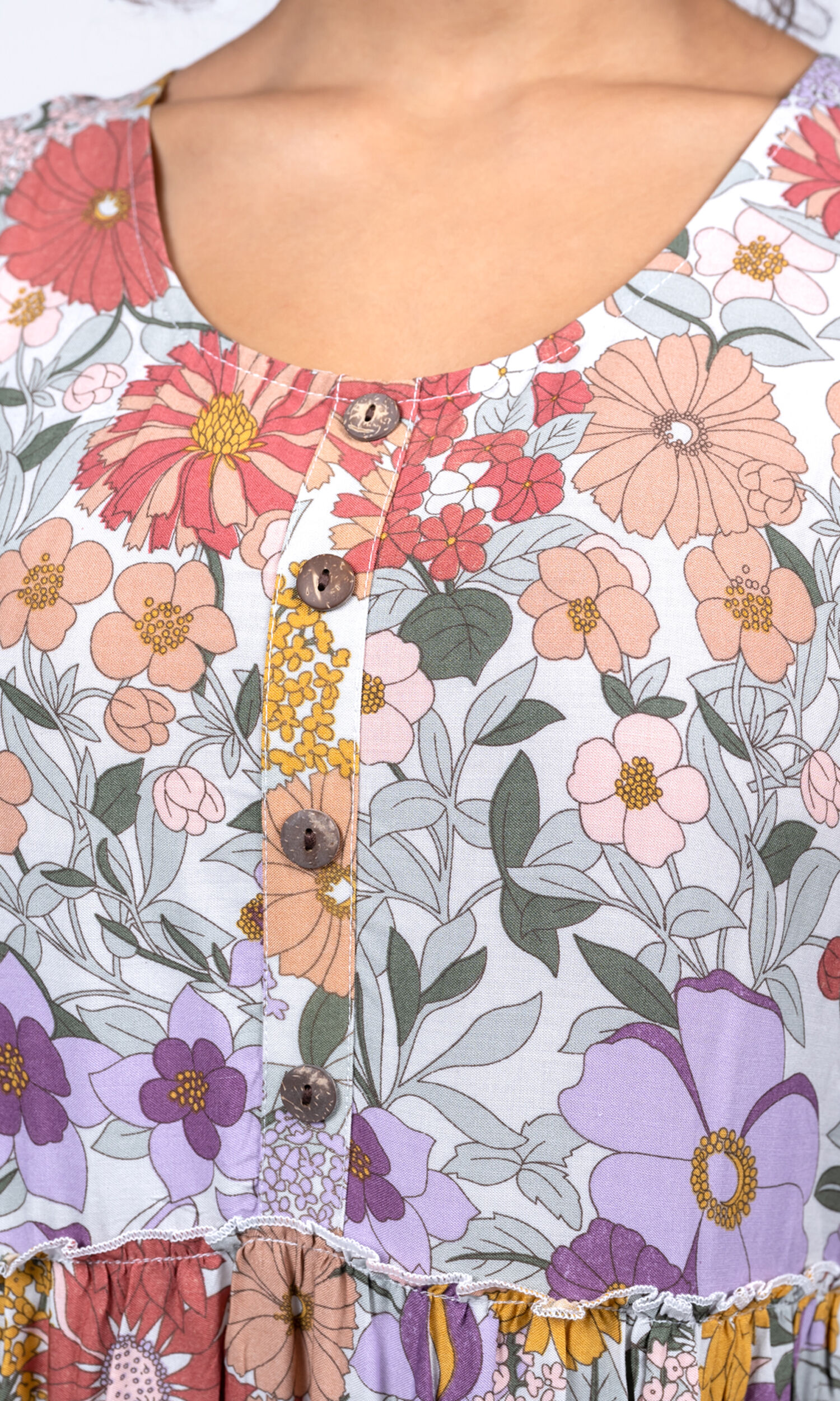 Sleeveless Knee Length Tiered Dress Image 2