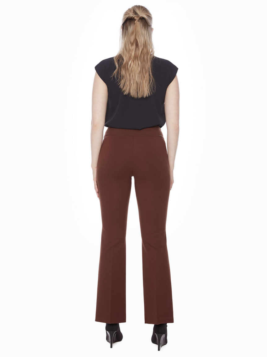 Solid Ponte Full-Length Bootcut Pant  Image 2