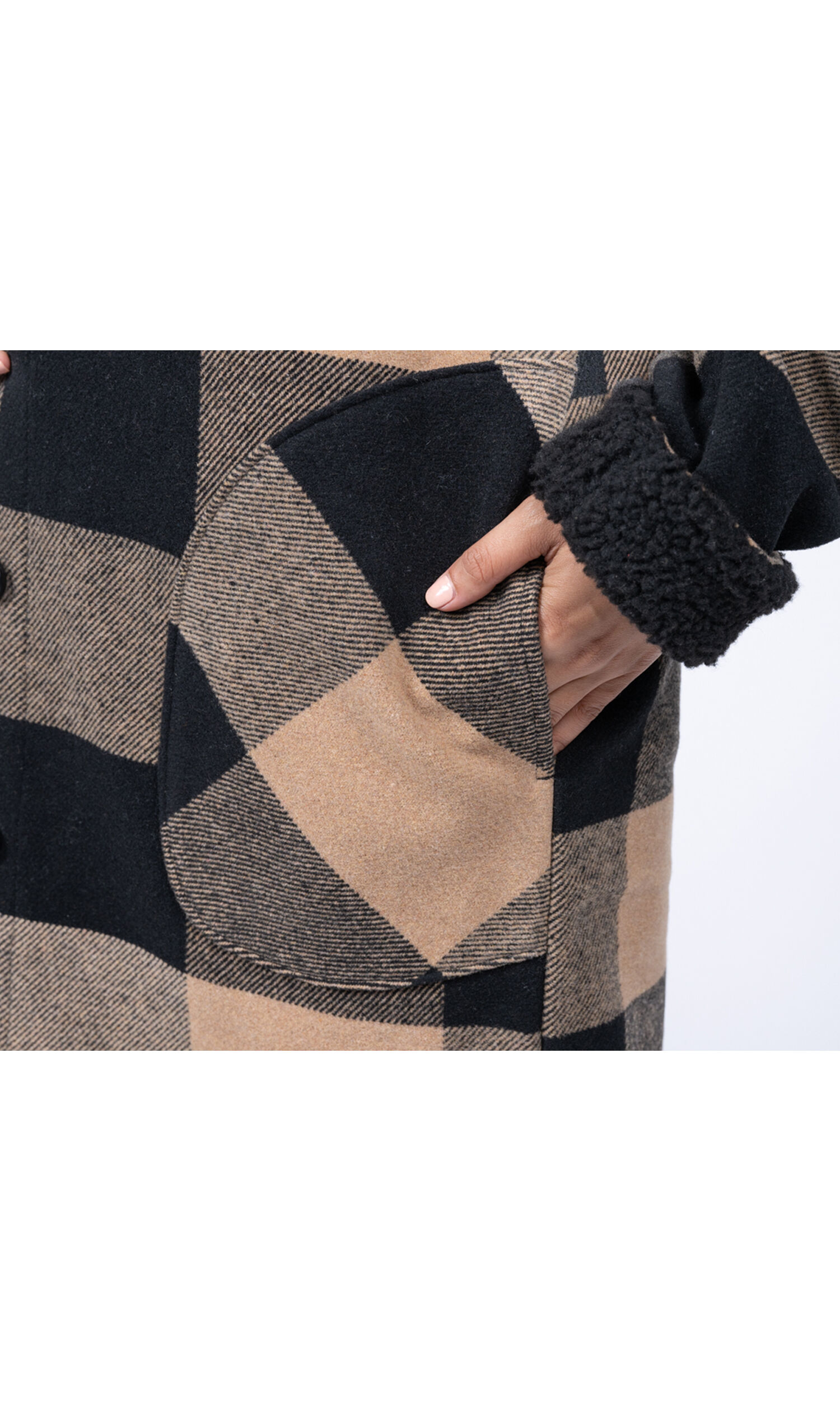 Buffalo Plaid Hooded Shacket  Image 2