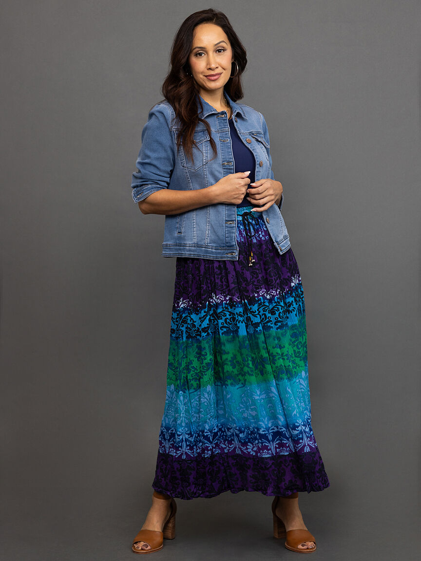 Tie Dye Midi Skirt  Image 1