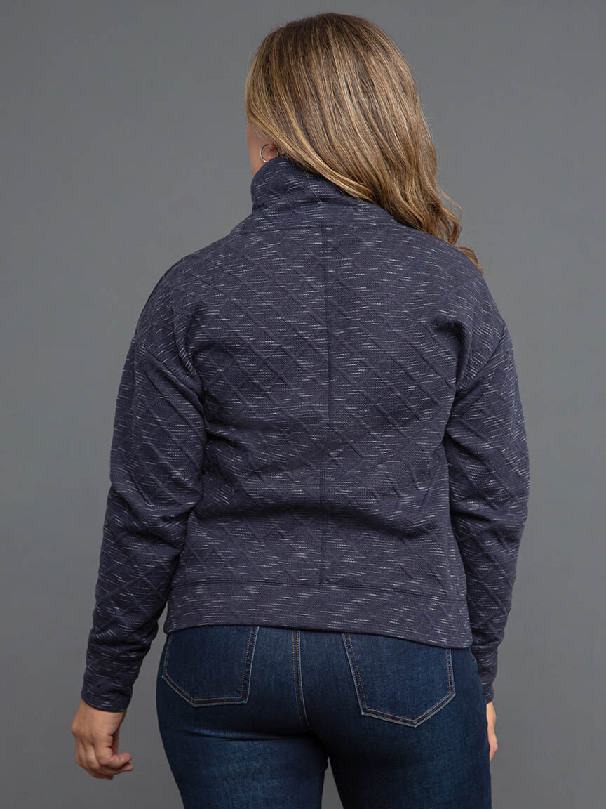 Long Sleeve Knit Top with Cowl Neck