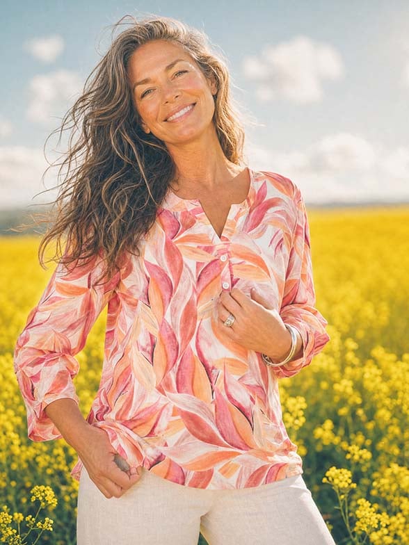 Floral printed summer tops