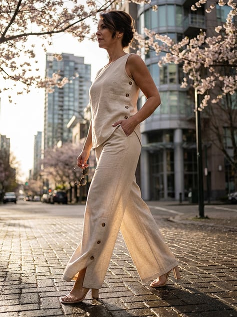 Spring Linen Bottoms