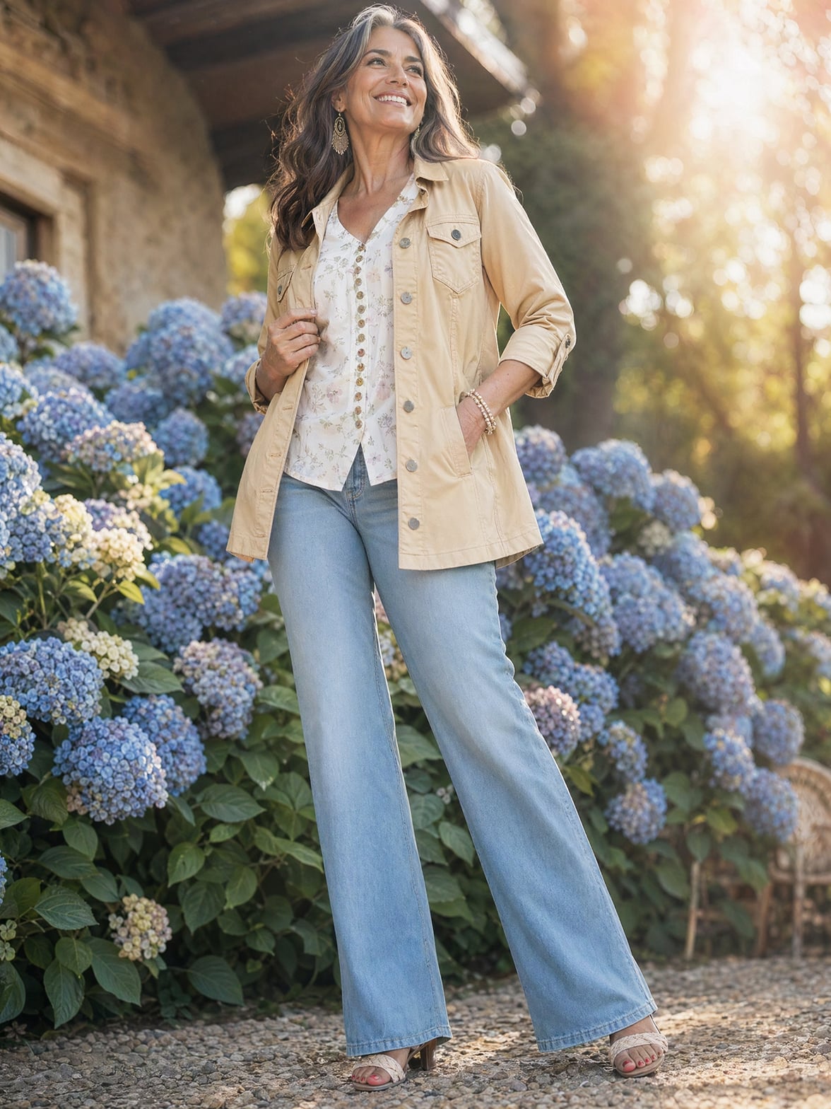 Wide leg womens jeans