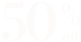 50% off