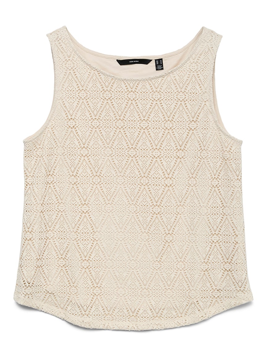 Lined Crochet Knit Sleeveless Shirt | Vero Moda | Suzanne's