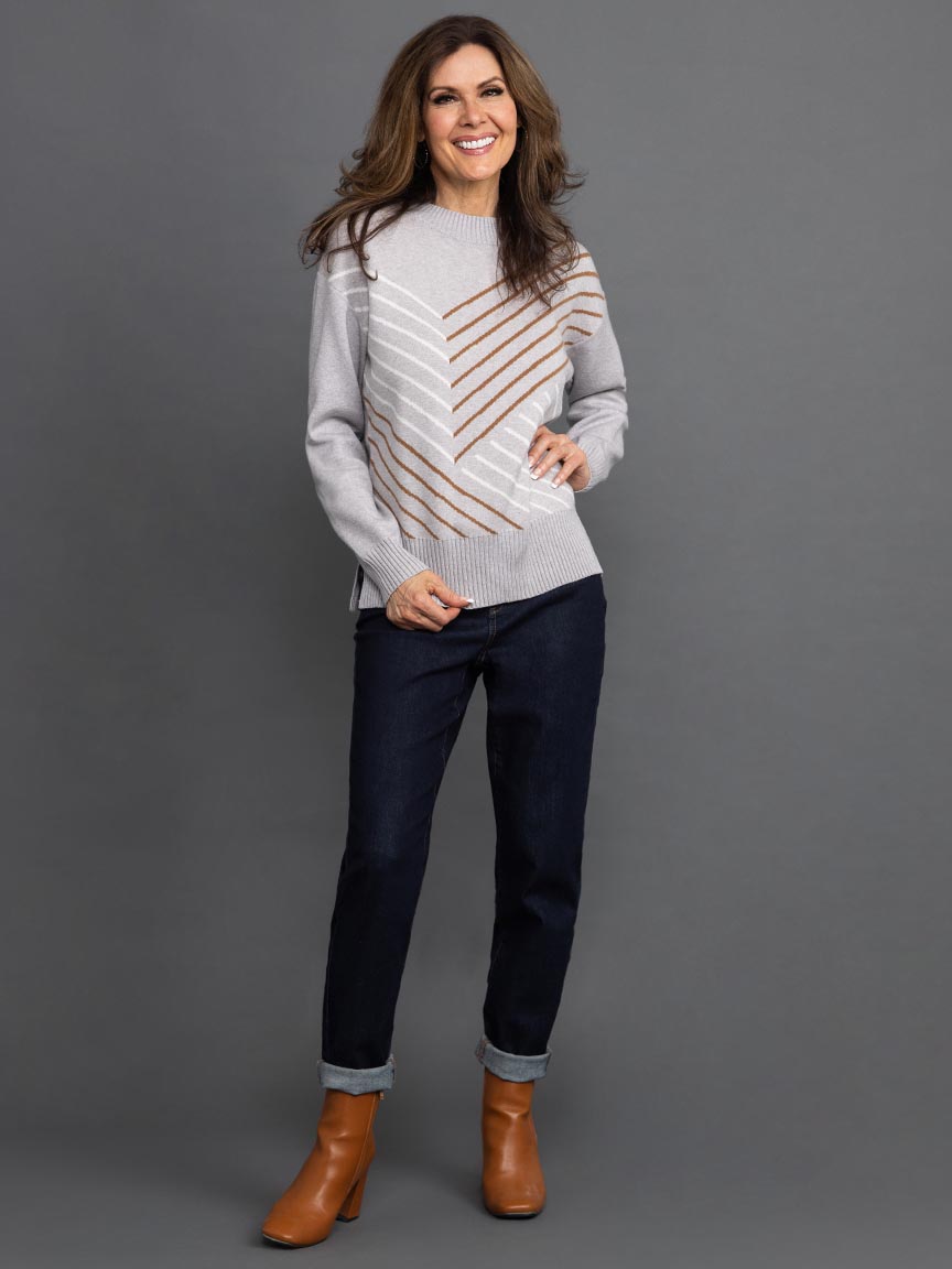 ピ* \"OPPOSITE STRIPE PULLOVER SHIRT OPPOSITE STRIPE PULLOVER SHIRT｜MASU