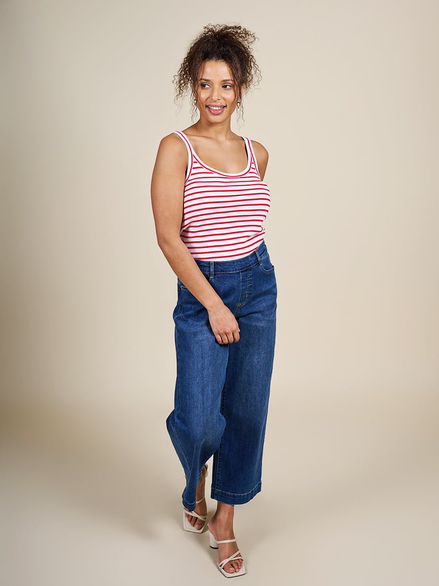 Audrey Cropped Wide Leg Jean | Tribal | Suzanne's