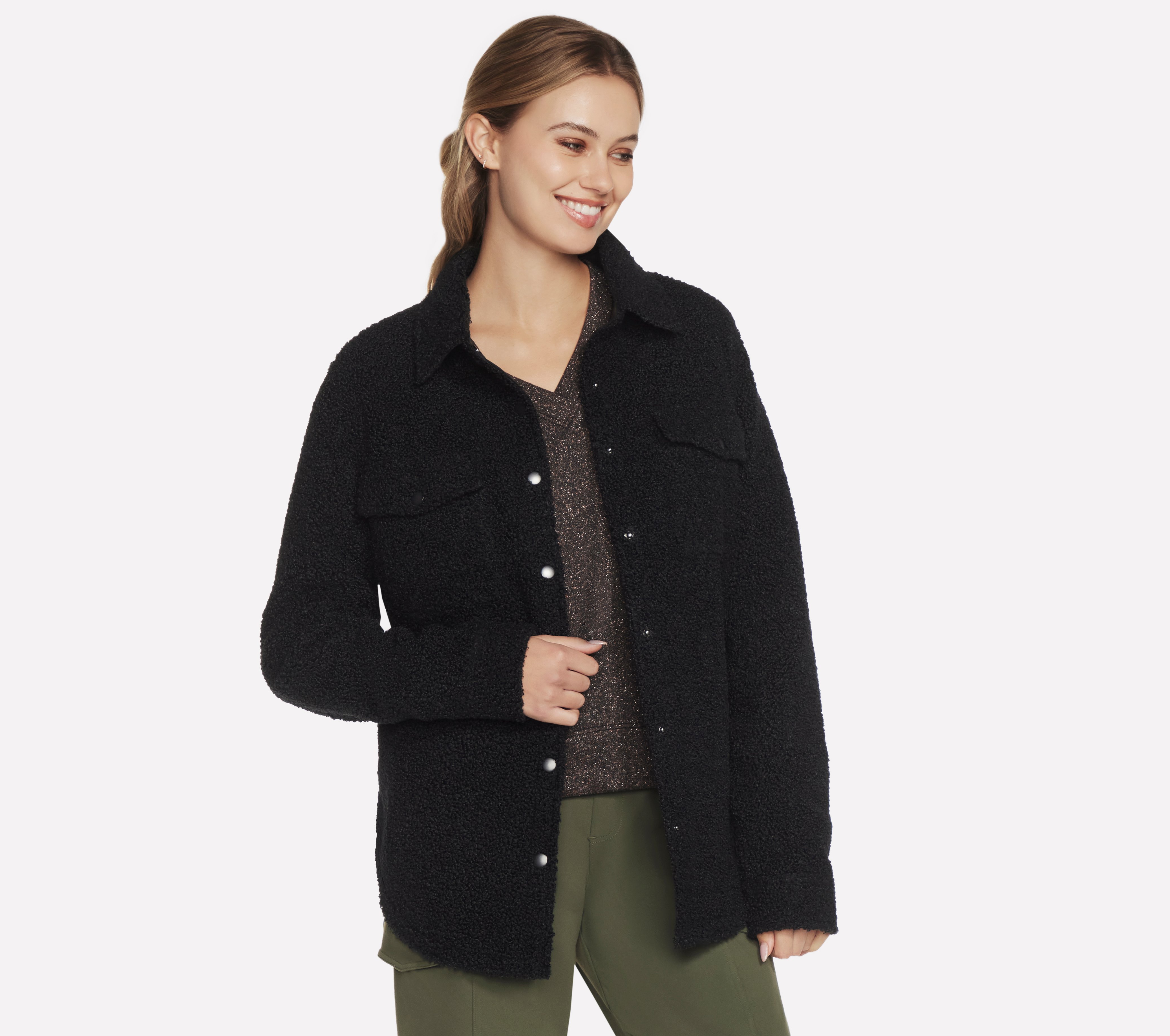 Sherpa Shacket | Skechers | Suzanne's