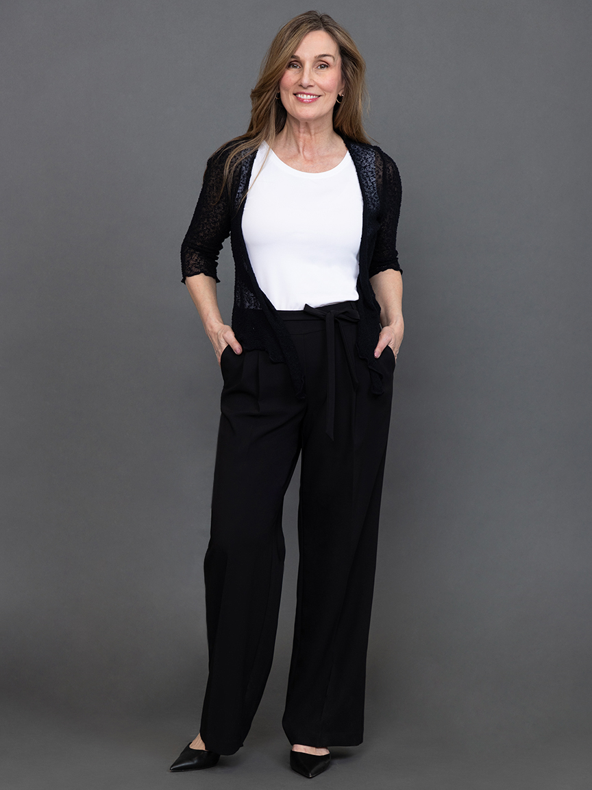 Pull On Wide Leg Pant with Belt | I Love Tyler Madison | Suzanne's