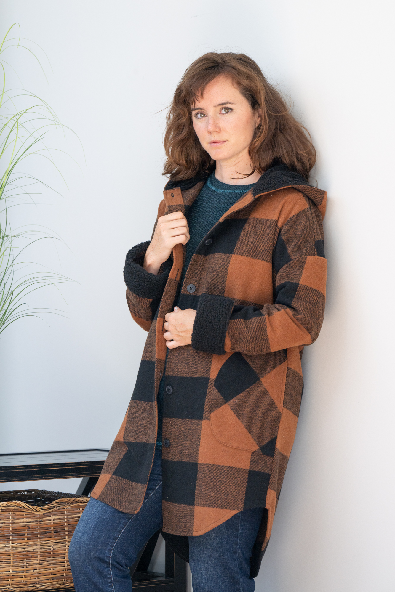 Cpp Jacket Plaid Buffalo Hooded Pocketed Maxi Shacket Jacket | Suzanne's | Suzanne's