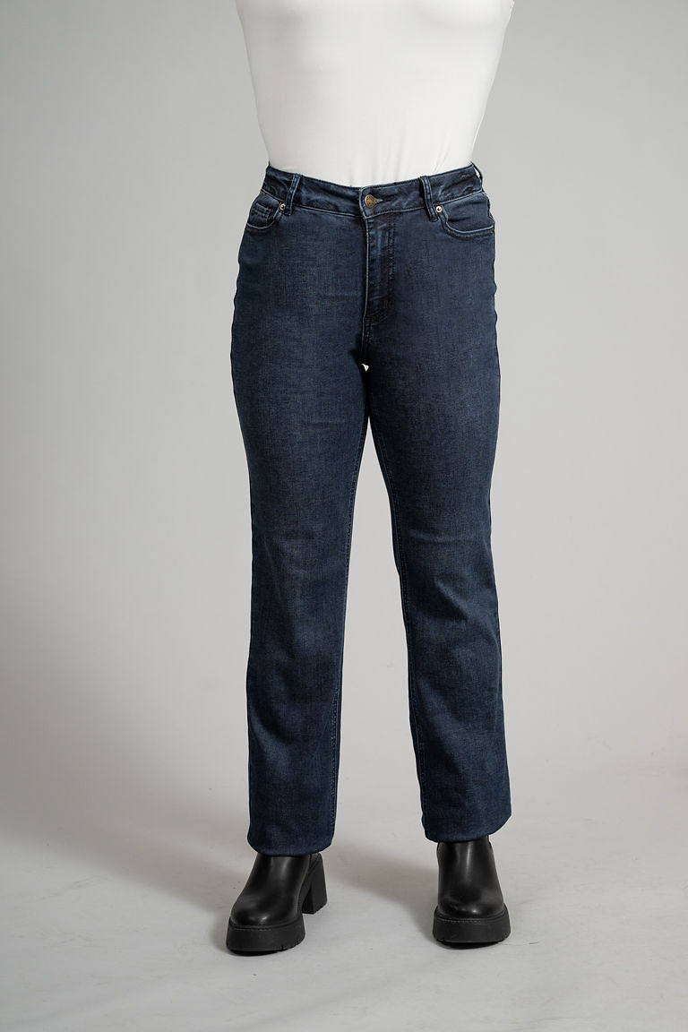 PASSIONE新品✨Curve switching drawst waist Charlotte Curvy Straight Jeans With Hotfix Details | Studio 65