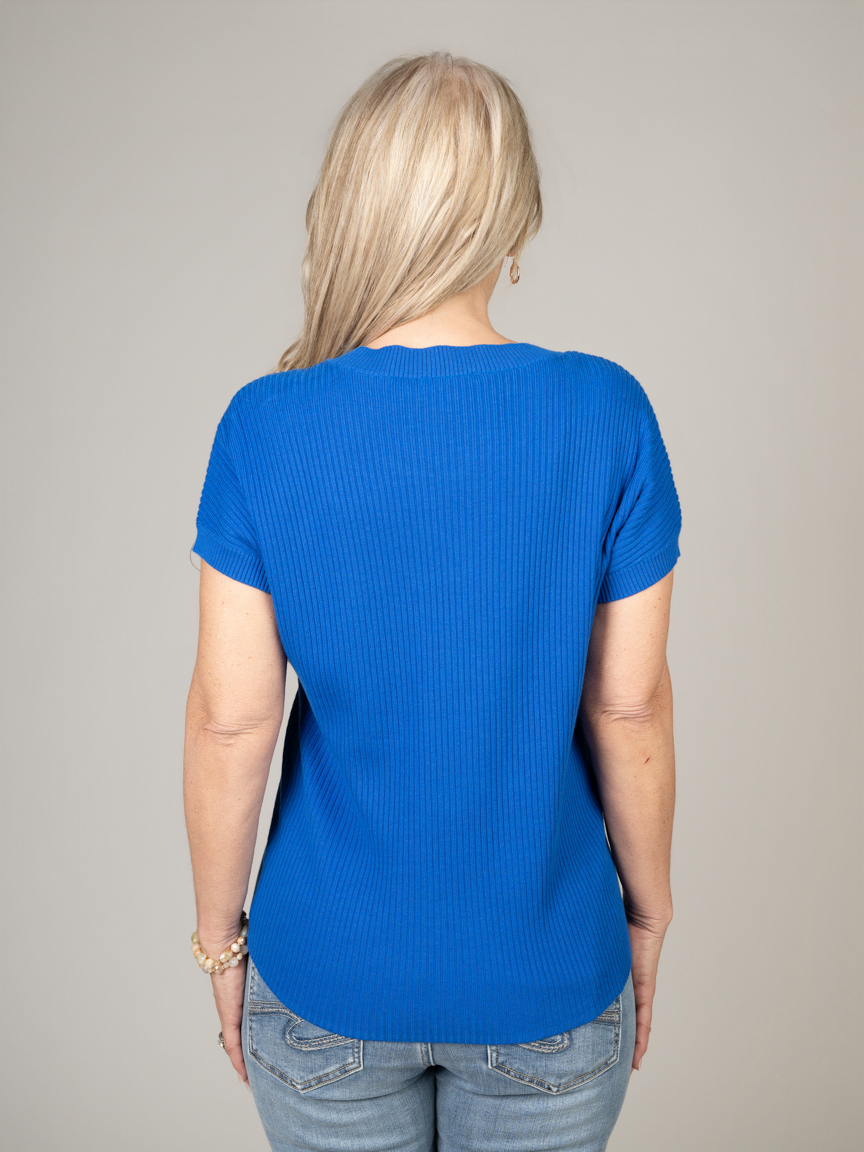 Ribbed Short Dolman Sleeve Sweater | Tribal | Suzanne's