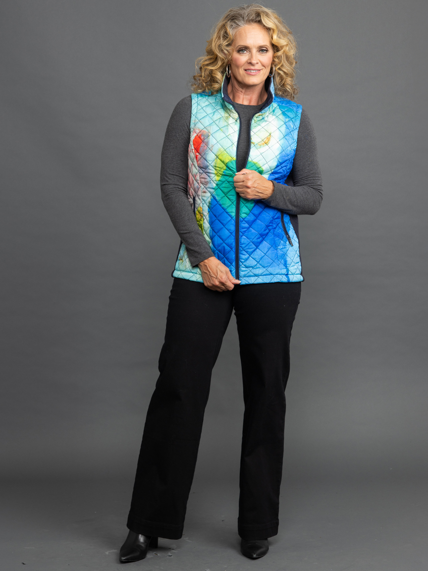 Art Print Outerwear Vest | Signature by Suzanne's | Suzanne's