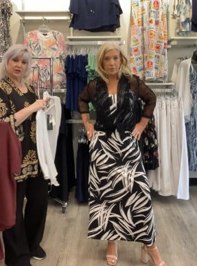 Long Luxe Sleeveless Dress with Side Slits