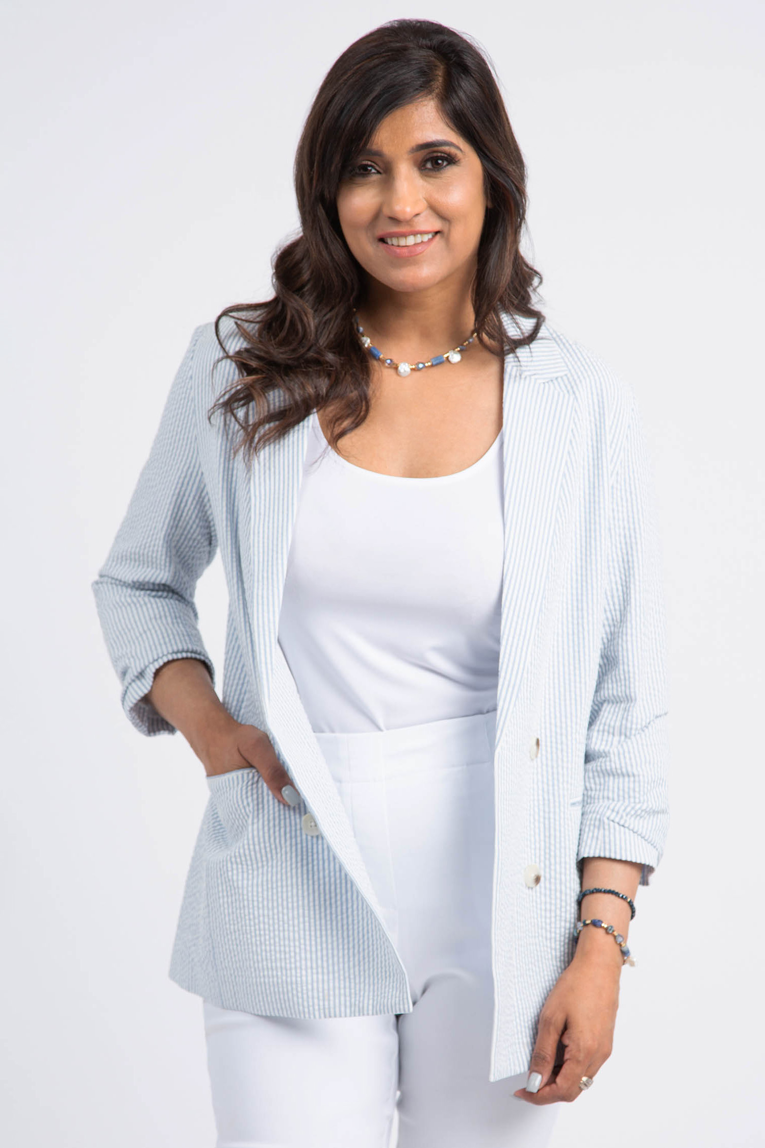 Faux Double Breasted Blazer main image 1
